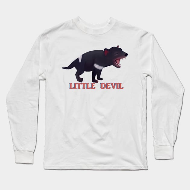 Tassie Devil Long Sleeve T-Shirt by NMODesigns